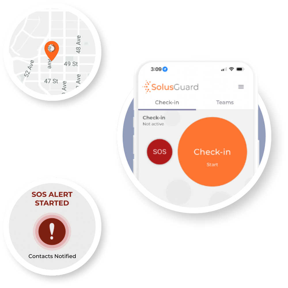 Our check-in timer counts down and sends an alert once it expires, notifying others of a potential lone worker emergency Our check-in timer counts down and sends an alert once it expires, notifying others of a potential lone worker emergency