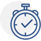 Feature 1 icon for app-based check-ins tool for those working alone or in high-risk environments